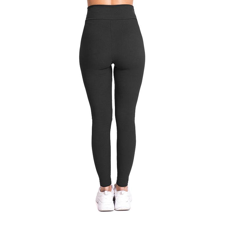 New Solid Color Tight Cycling Pants Women High Waist Stretch Leggings    