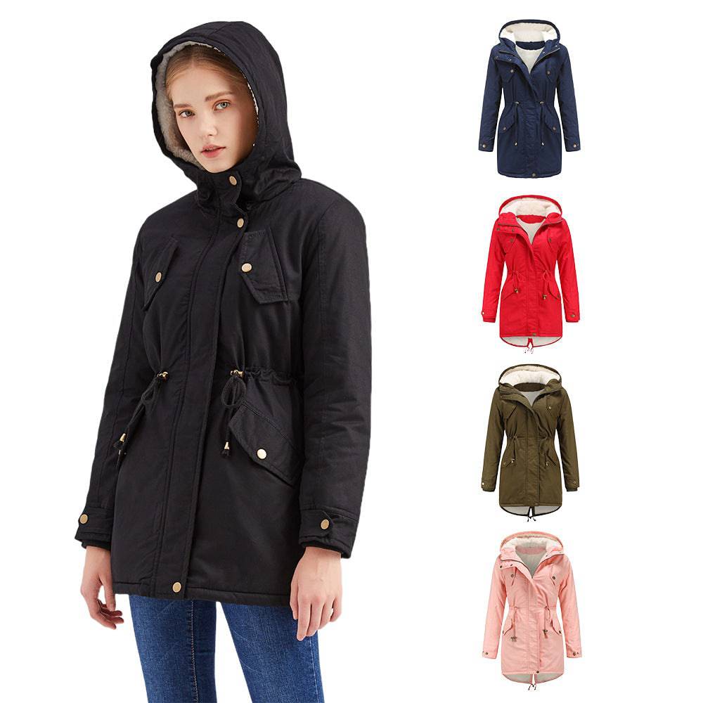 Winter Hooded Cotton-Padded Coat for Women    