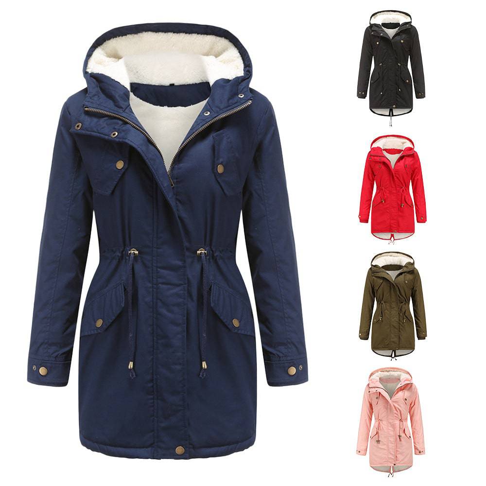 Winter Hooded Cotton-Padded Coat for Women    