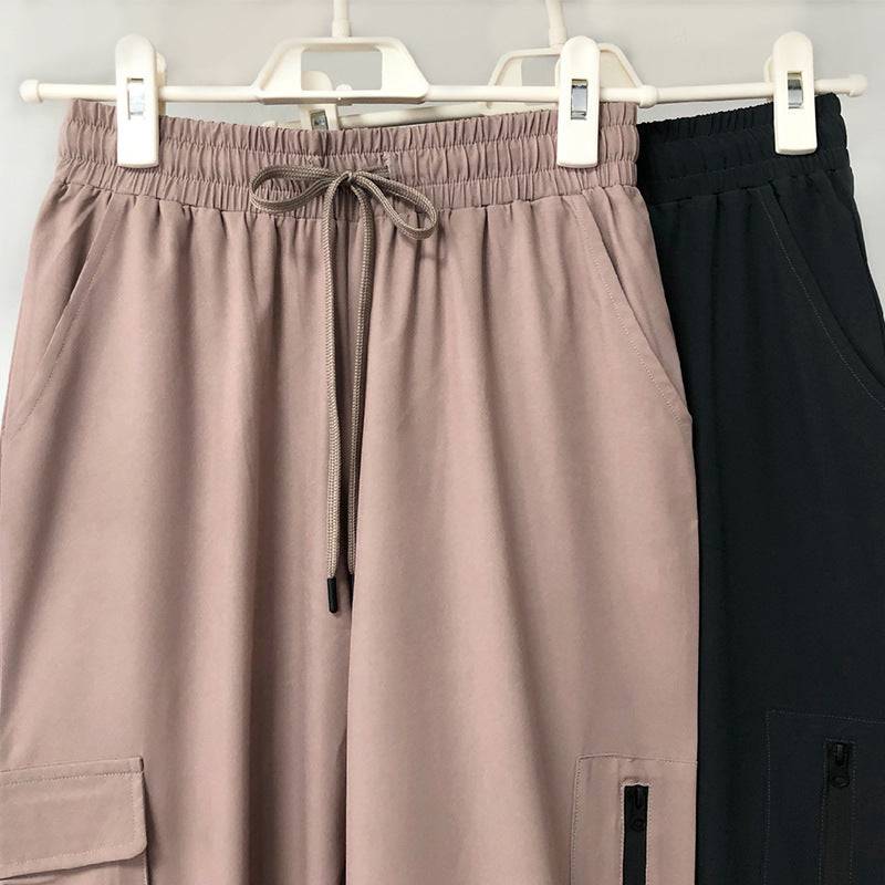 Women's High-Rise Breathable Loose Fit Workout Pants for Autumn and Winter    