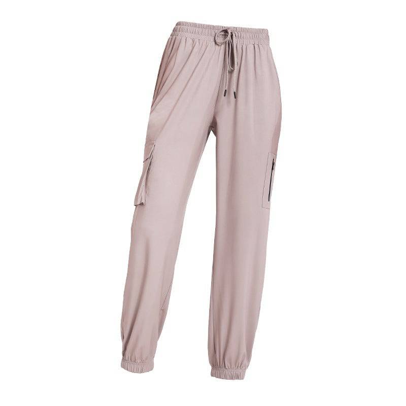 Women's High-Rise Breathable Loose Fit Workout Pants for Autumn and Winter    