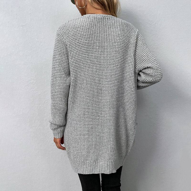 Stay Cozy and Stylish Knitted Cardigan Coat for Autumn and Winter    