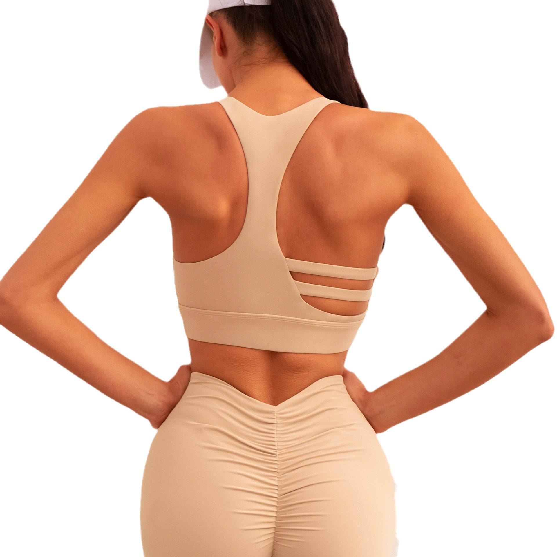 Sexy Hollow Out Cutout Sports Yoga Suit    