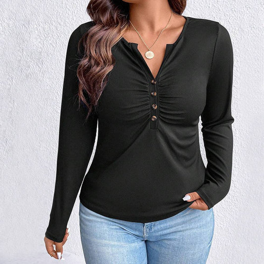 Slim Fit Knitted Elegant Top for Plus Size Women    