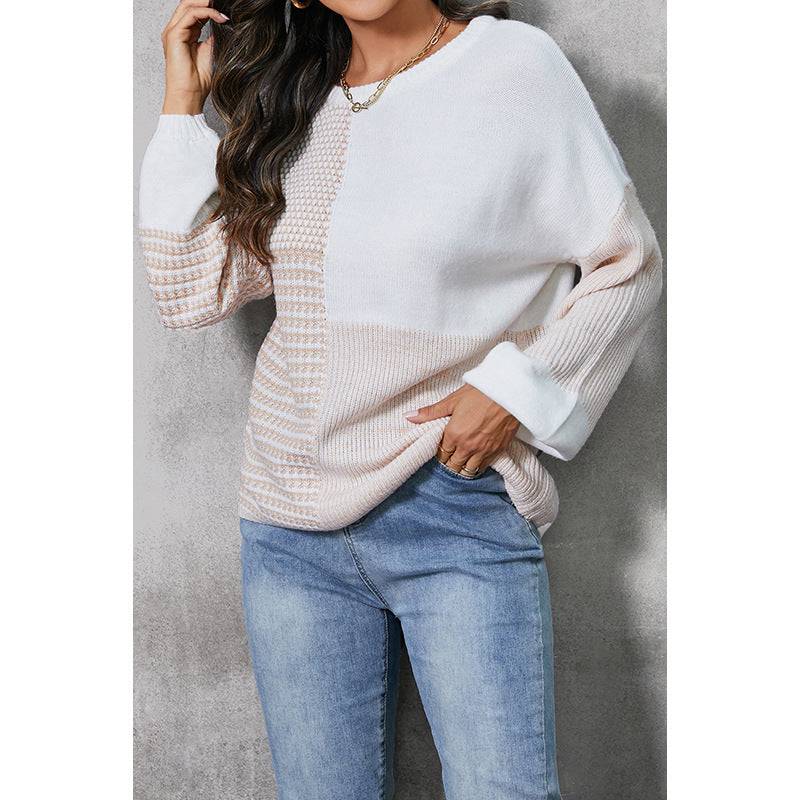 Trendy Cutout Sweater with Tied Long Sleeves    