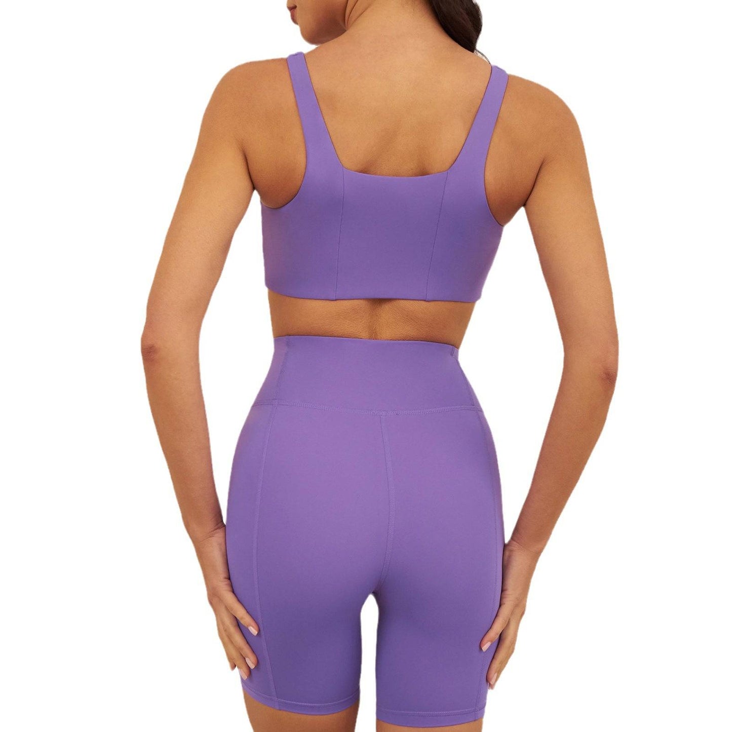 Sleek High-Rise Breathable Sporty Yoga Suit    