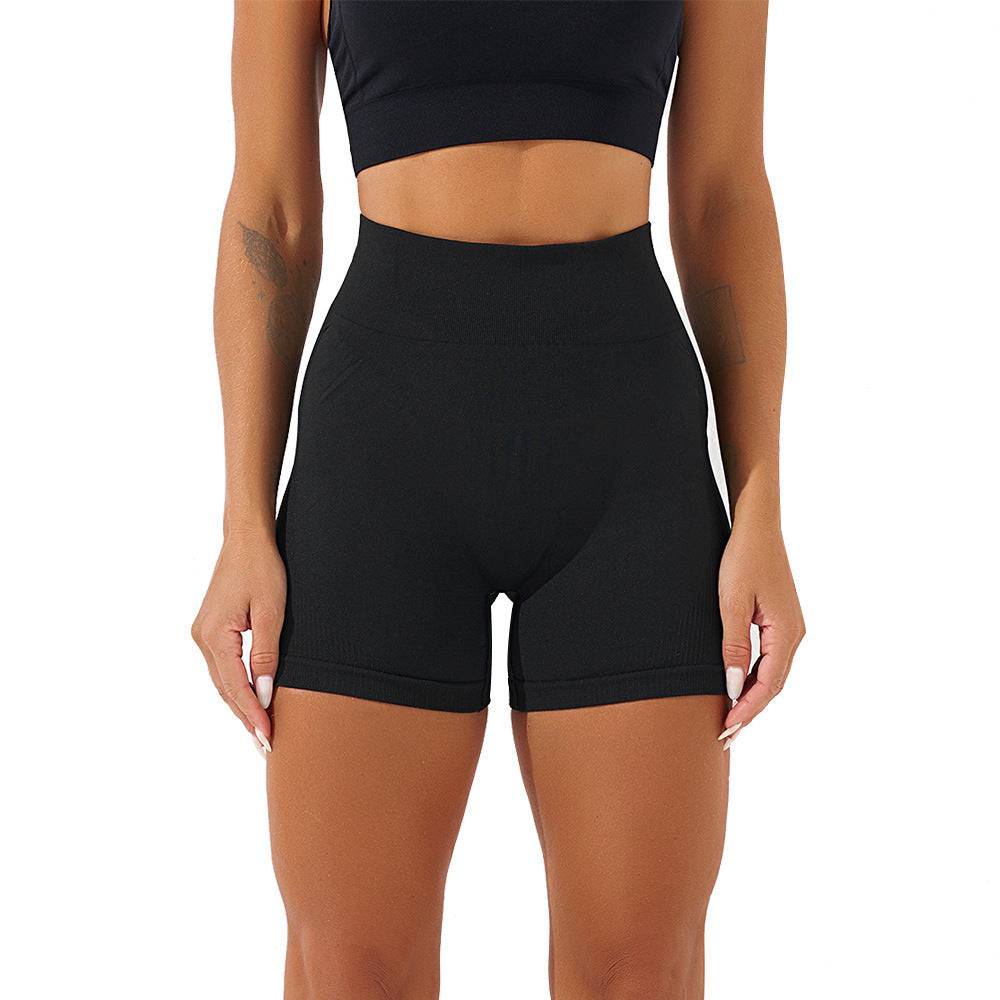 Peach High-Rise Sports Fitness Shorts    