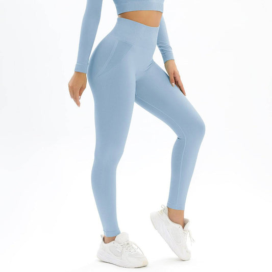 Sculpted Curves Yoga Pants for Women: High Waist Stretch Fitness Leggings with Hip-Enhancing Design    