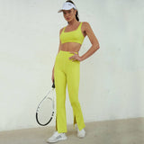 Sleek High-Rise Breathable Sporty Yoga Suit    