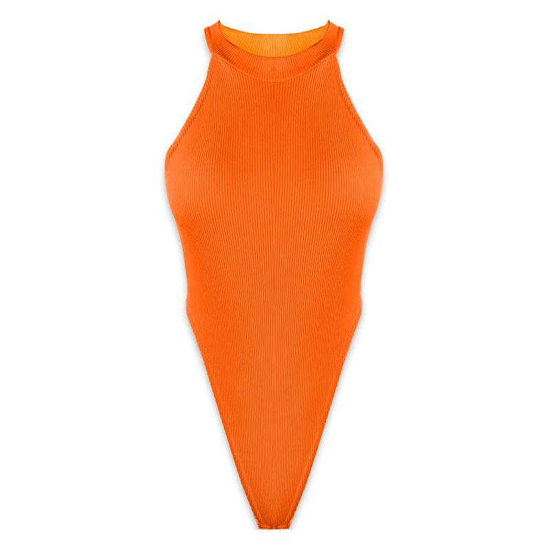 Sleek Sleeveless Bodysuit for Summer in Slim Fit    