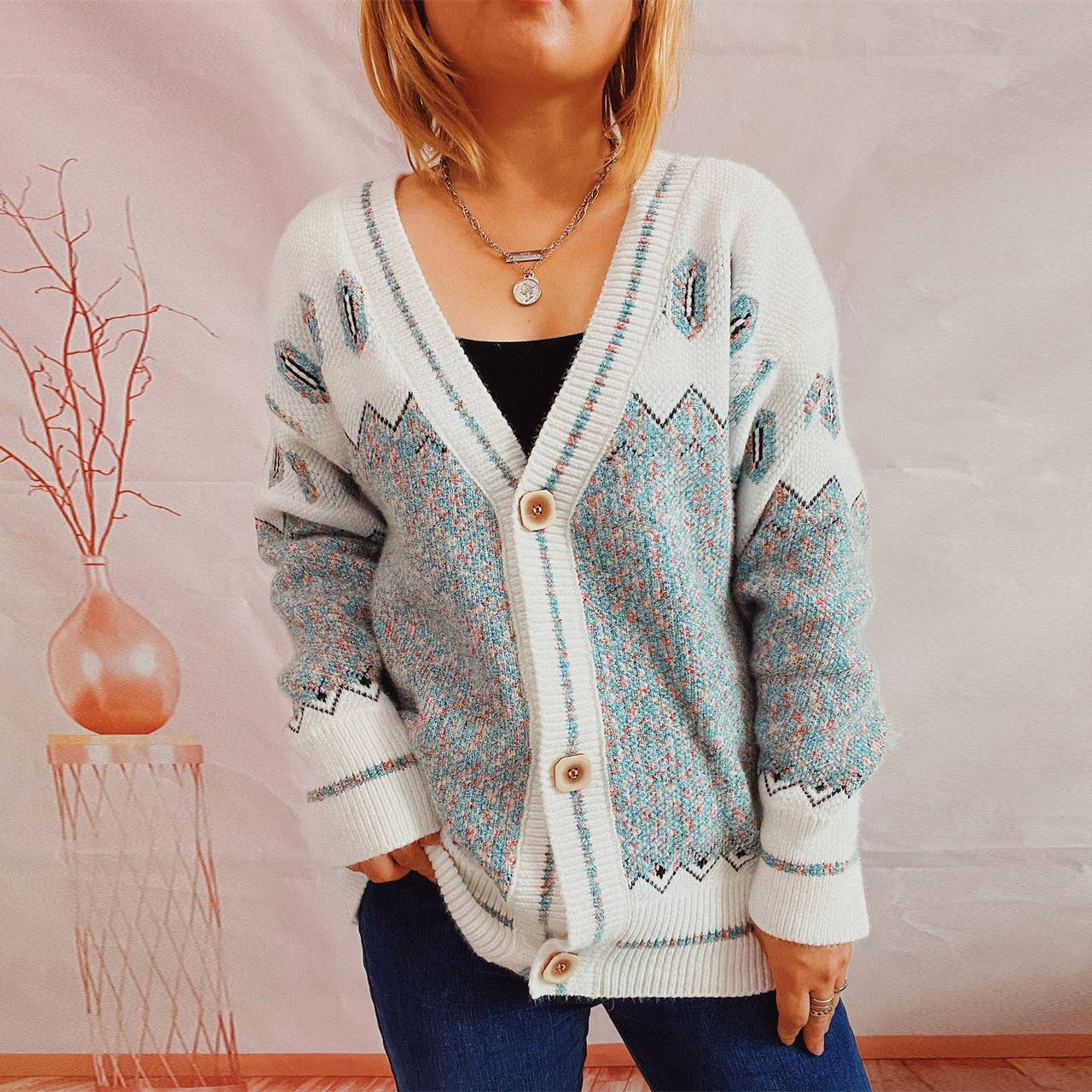 Women's Cozy Chenille Knitted Cardigan Sweater Coat    