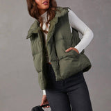 Stylish Sleeveless Padded Vest Jacket for Women - Autumn/Winter Collection    