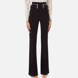 Flattering Slim-Fit High-Rise Women's Flared Pants    