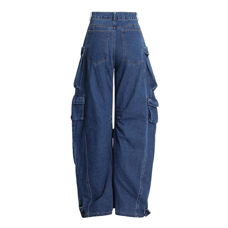 Street Style Hip Hop Cargo Pants with Multiple Pockets    