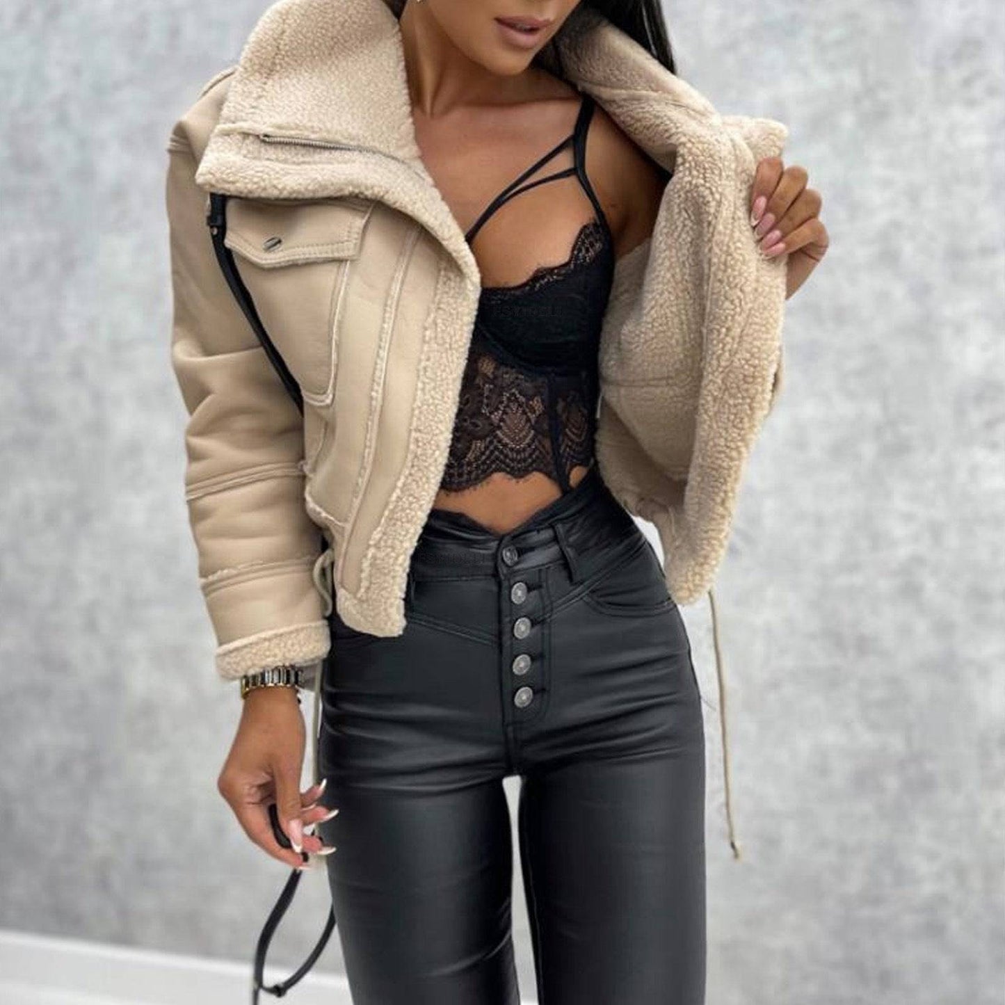 Shearling & Faux Shearling Jacket for Women    