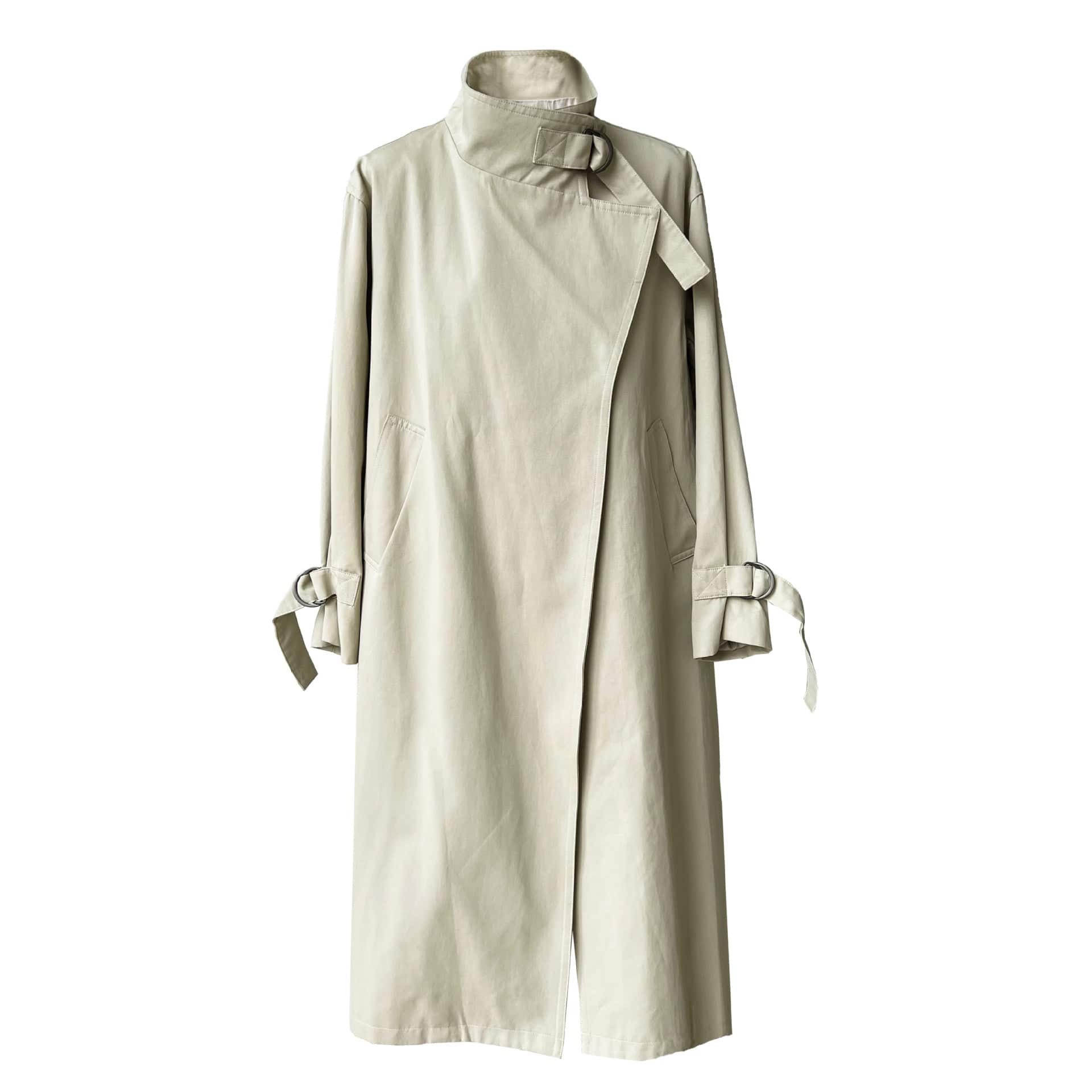 Mid-Length British Cotton Trench Coat for Women    