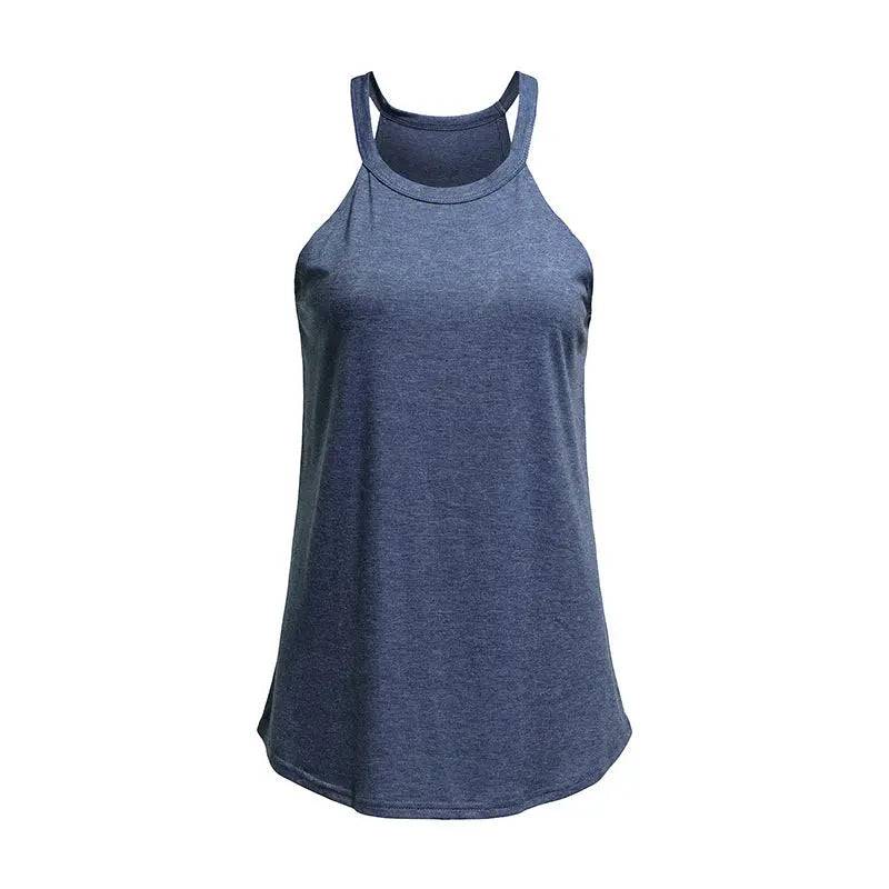 Summer Women's Loose Fit Polyester Tank Top    