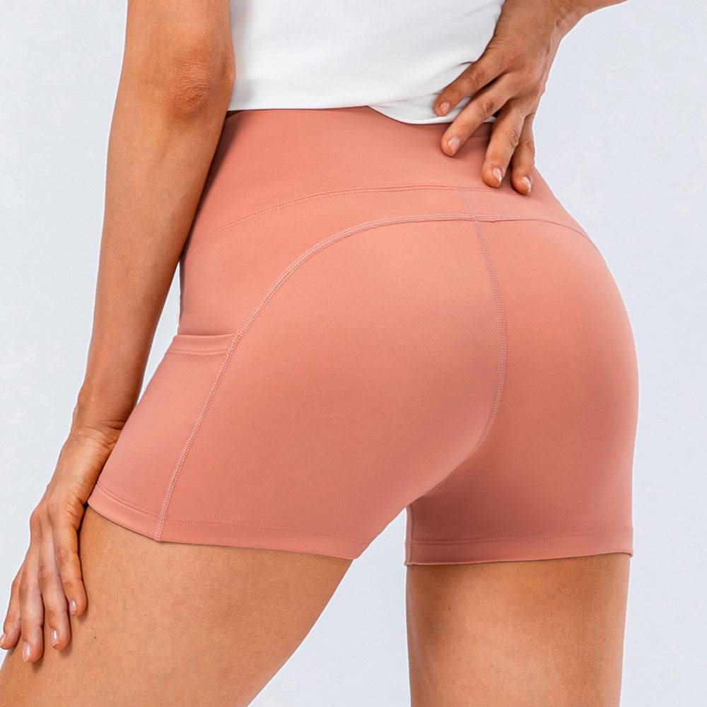 High Waist Nude Feel Yoga Shorts for Women    