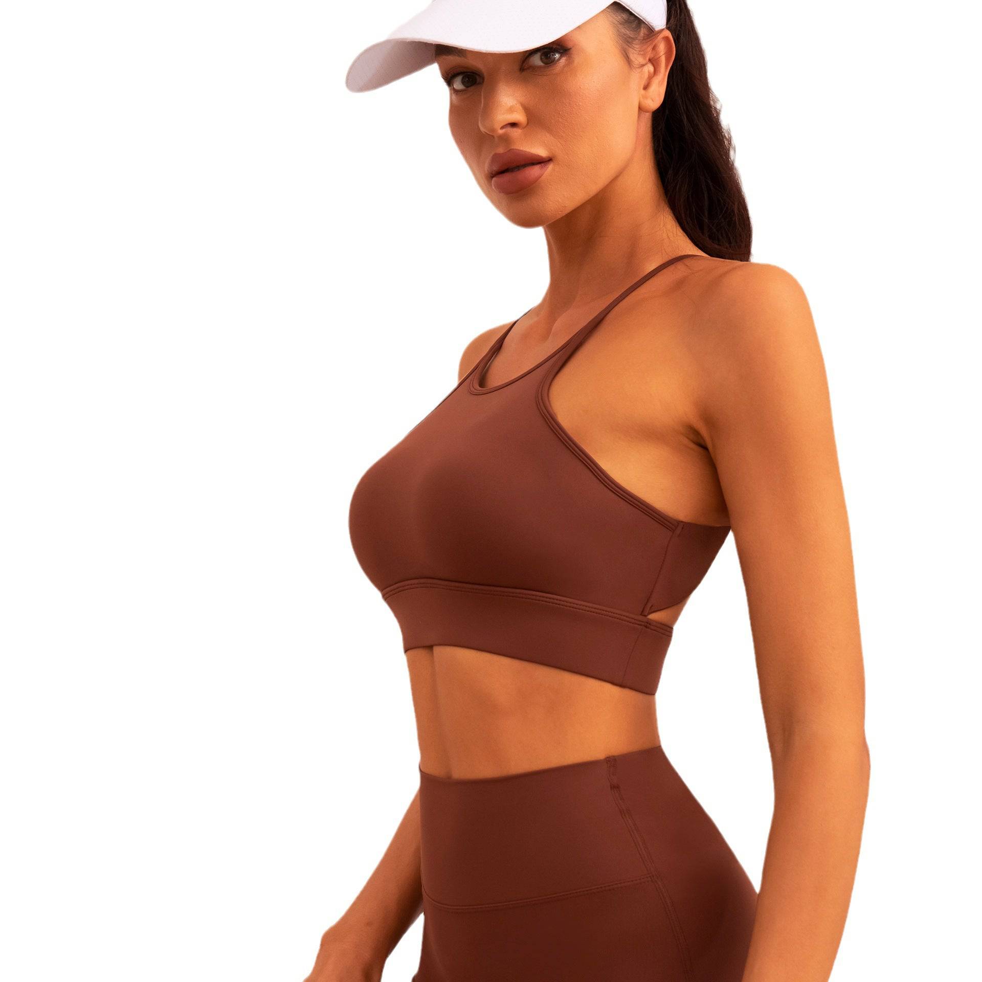 Pleated High-Strength Three-Piece Sports Suit for Women    