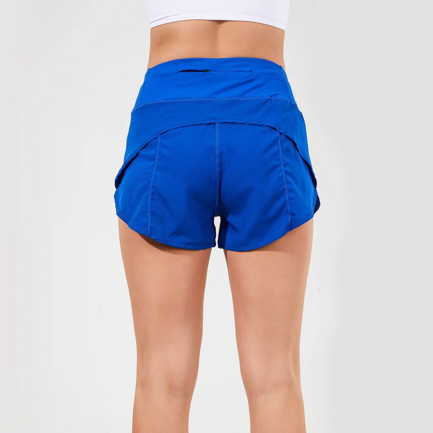 Quick Dry Nylon Split Short Yoga Shorts for Women    