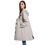 Waterproof Anorak Long Coat for Women, Perfect for Autumn and Winter with Plus Size Options    