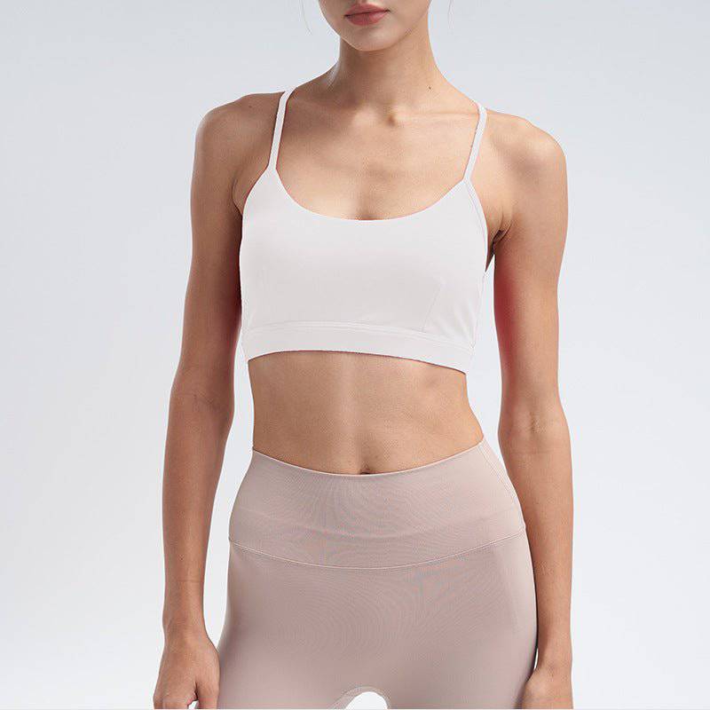 Adjustable Backless Yoga Top with Beauty Back Design  XS/4 White 