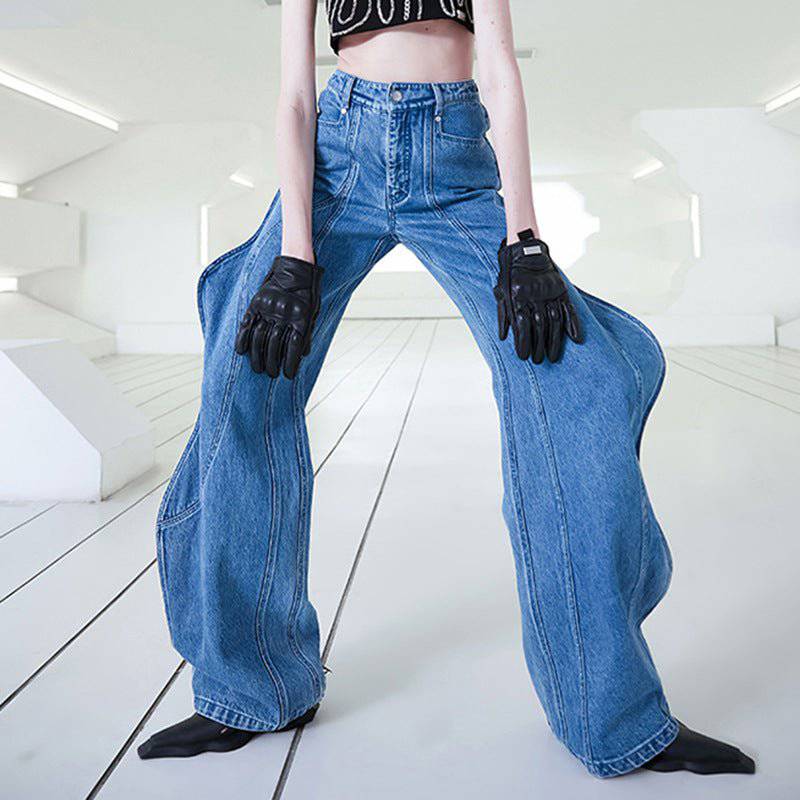 Autumn Wave Fractal High Waist Denim Trousers

Autumn Wave Fractal Structural Denim Trousers  S Blue 