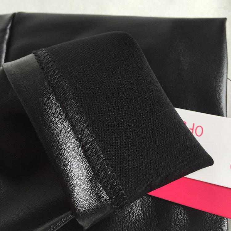 Autumn Women's Plus Size High Waist Faux Leather Shorts    