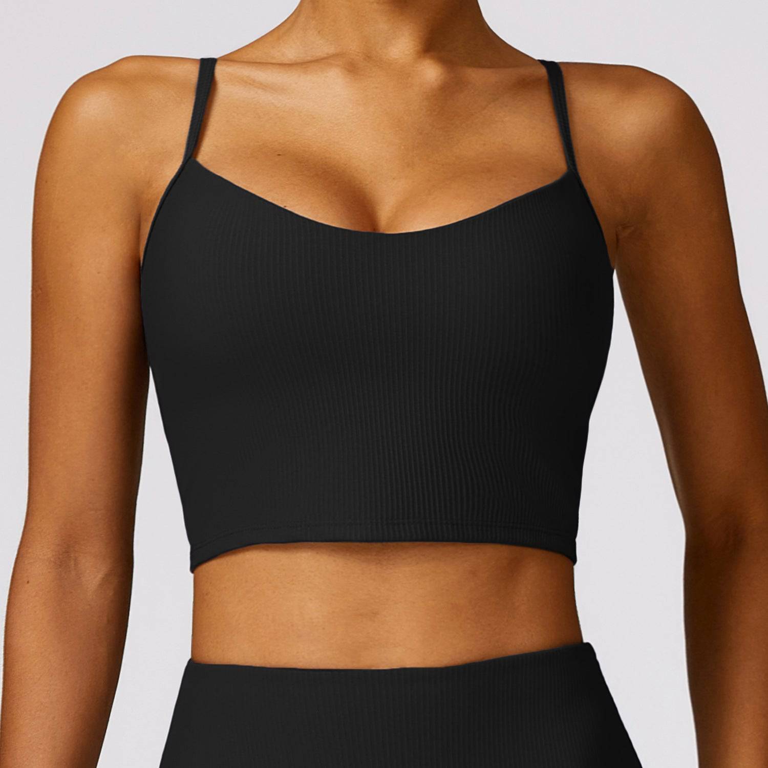 Backless Yoga Vest for Women - Nylon Sporty Top with Quick Drying Fabric  S Advanced Black 