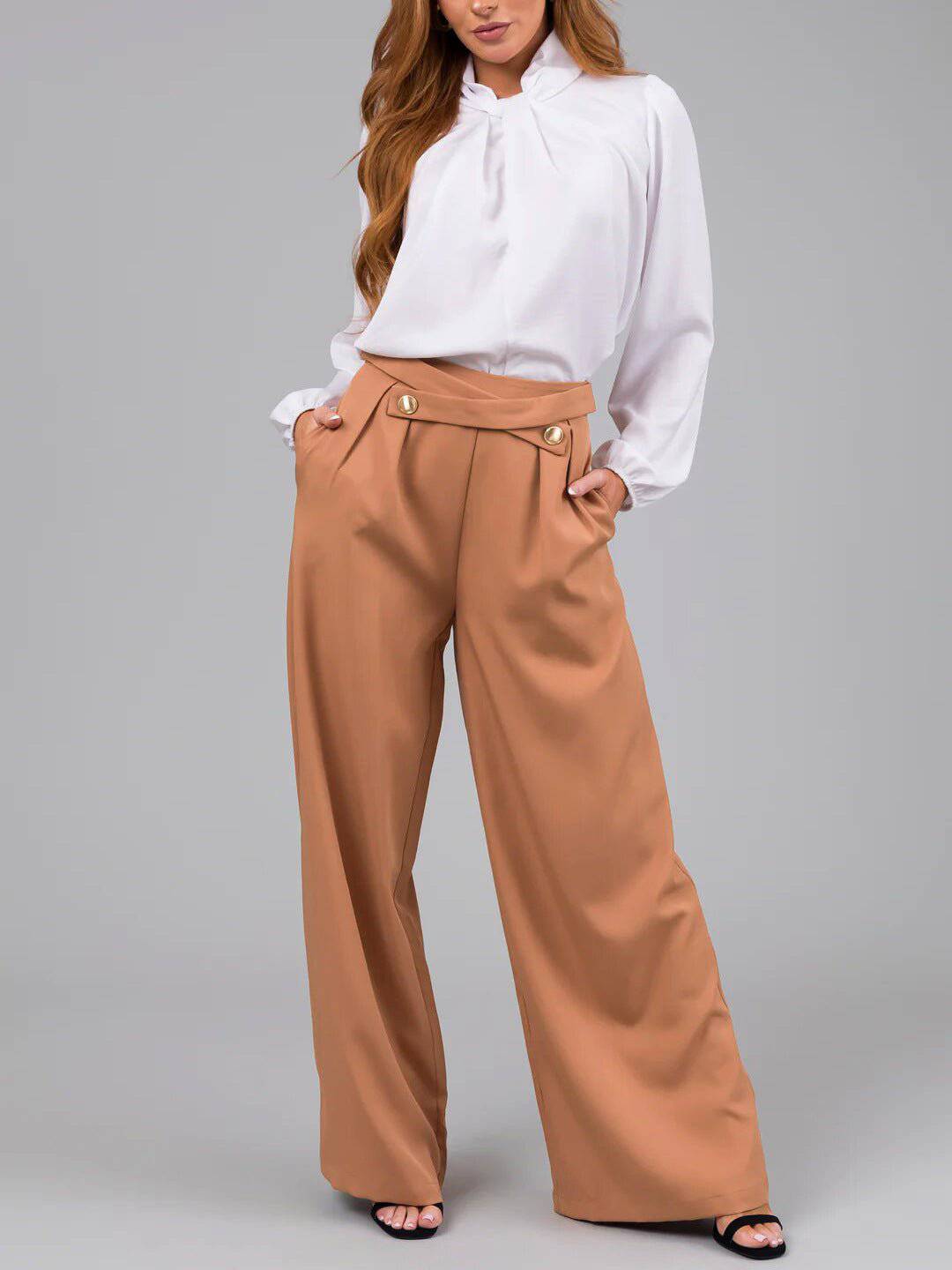 Best Seller Spring/Summer Loose Fit Straight Leg Pants for Women    