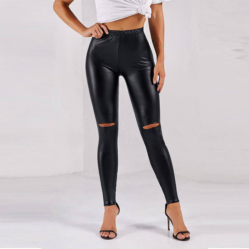 Bold Statement Animal Print High Rise Cropped Leggings    