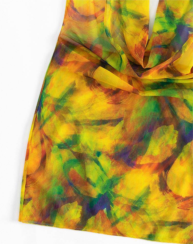 Chic Tie Dye Beach Dress and Swimsuit Cover-up    