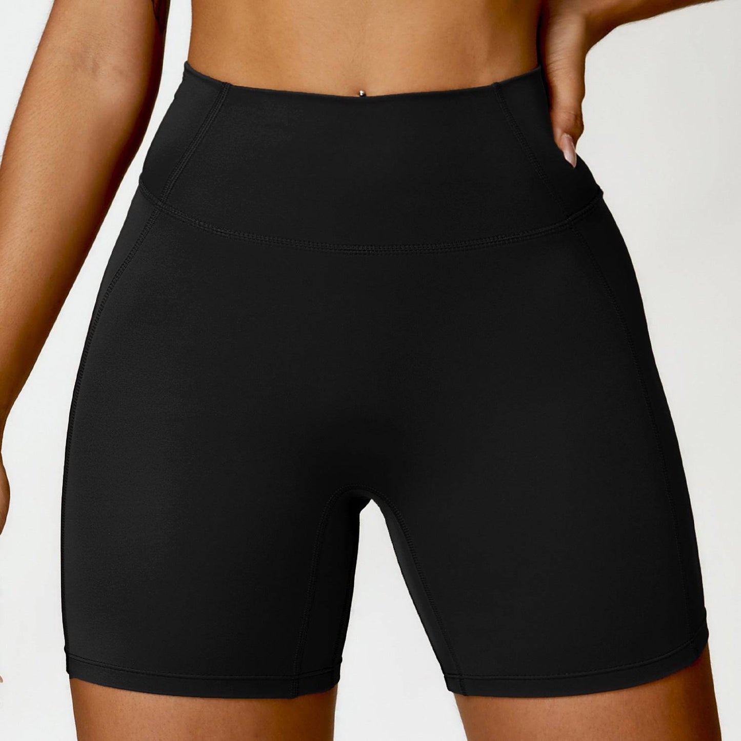 Cloud Sensation High Waist Yoga Shorts for Women - Breathable and Slimming  S Advanced Black 