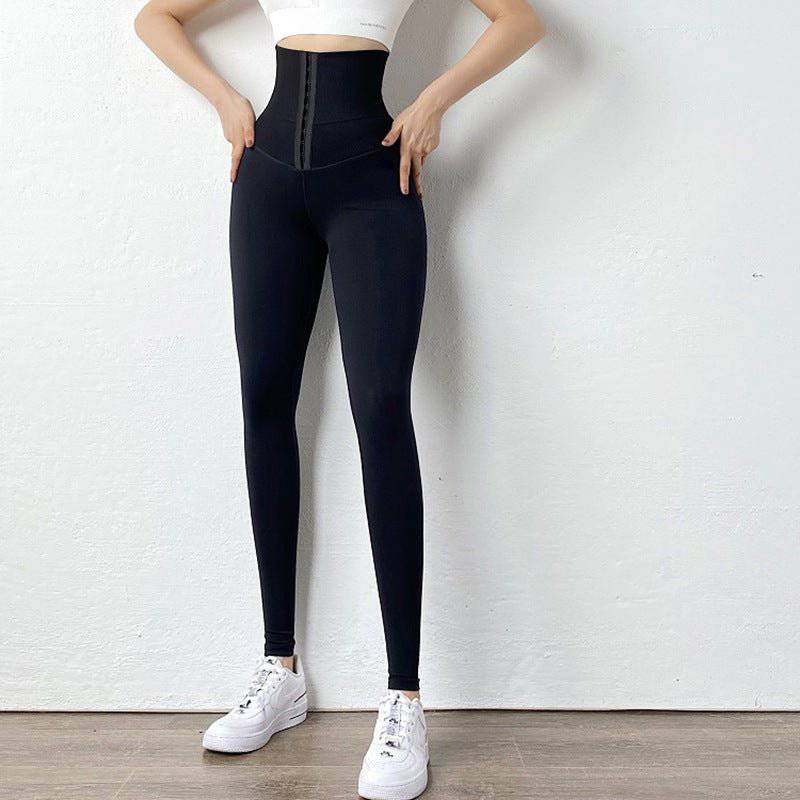 Comfortable High Waist Fitness Leggings with Hip-Shaping Design    