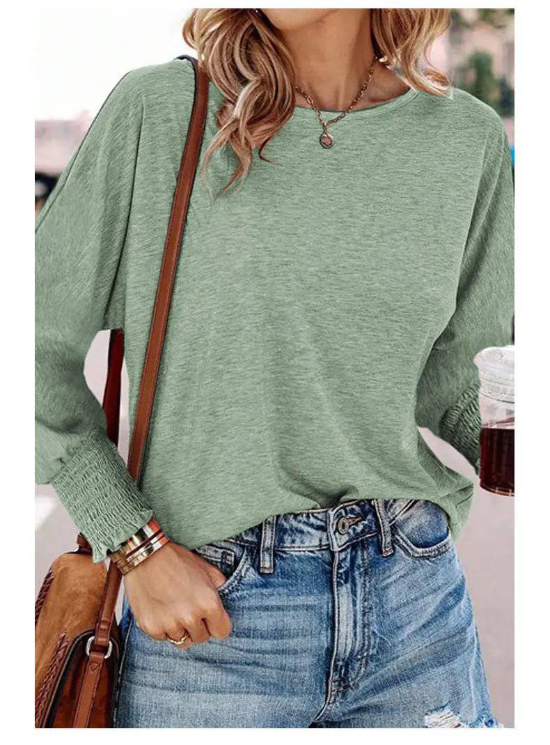 Cozy and Chic Autumn Winter Women's Long Sleeve Top    