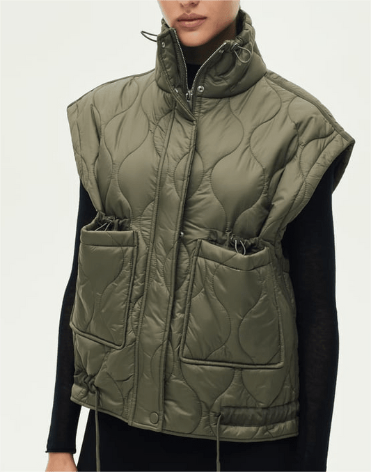 Cozy Autumn Cotton Padded Jacket Vest Coat for Women    