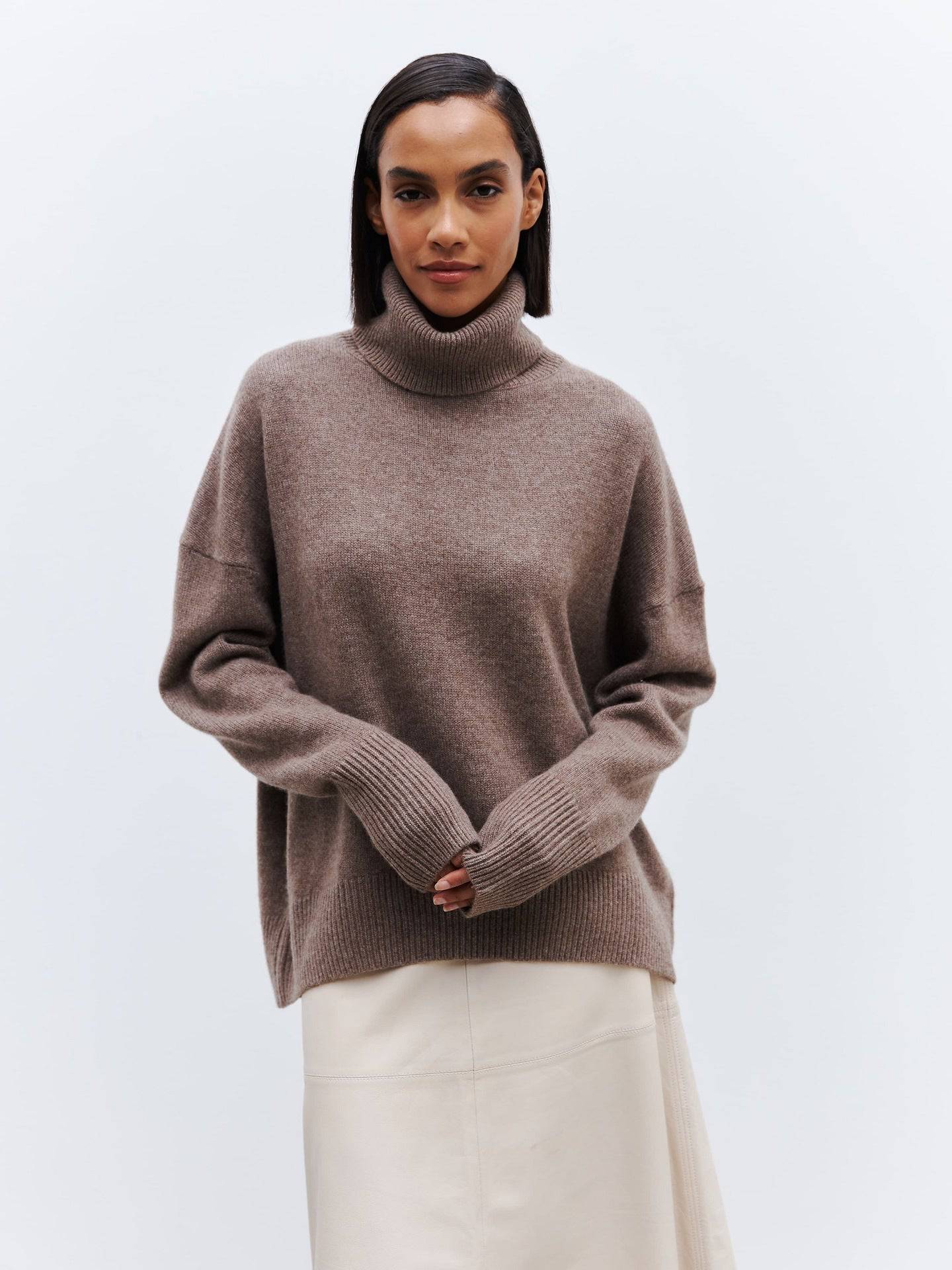 Cozy European-Style Turtleneck Sweater for Women    