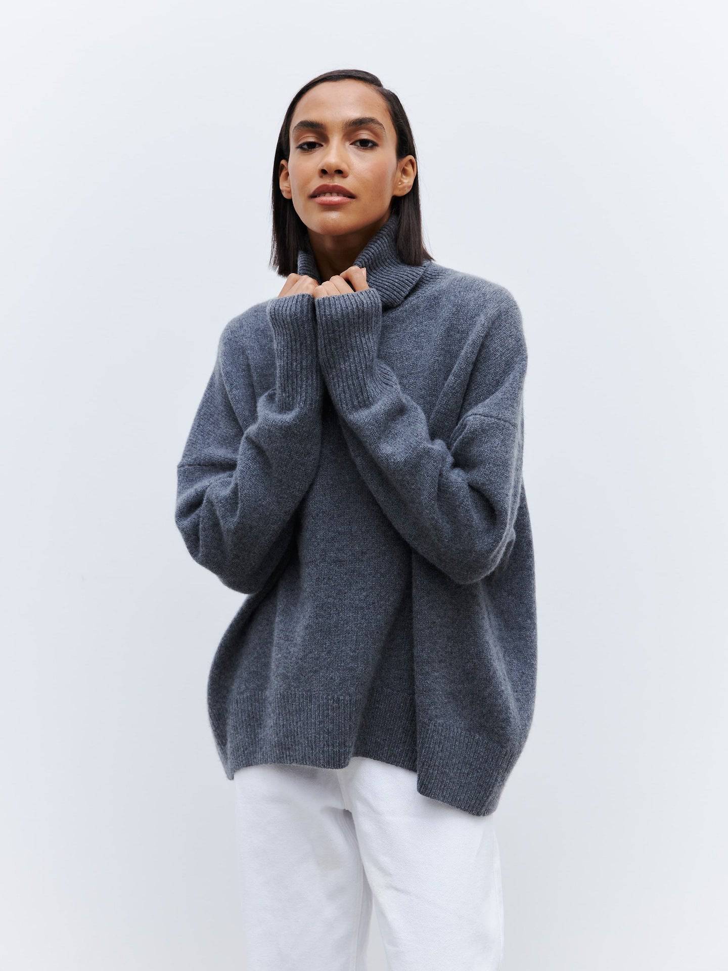 Cozy European-Style Turtleneck Sweater for Women    