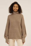 Cozy High Collar Knit Sweater for Fall and Winter    