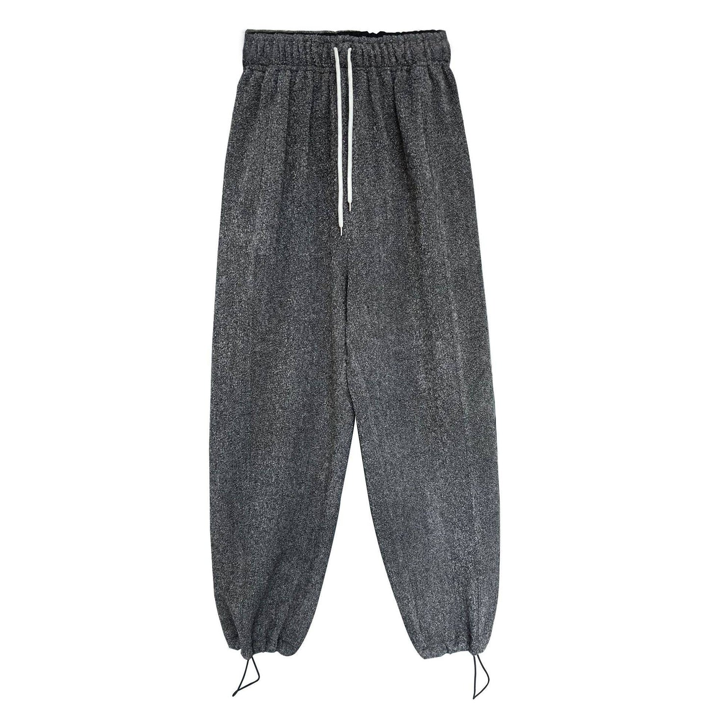 Cozy Lamb Wool-Lined Winter Sweatpants    