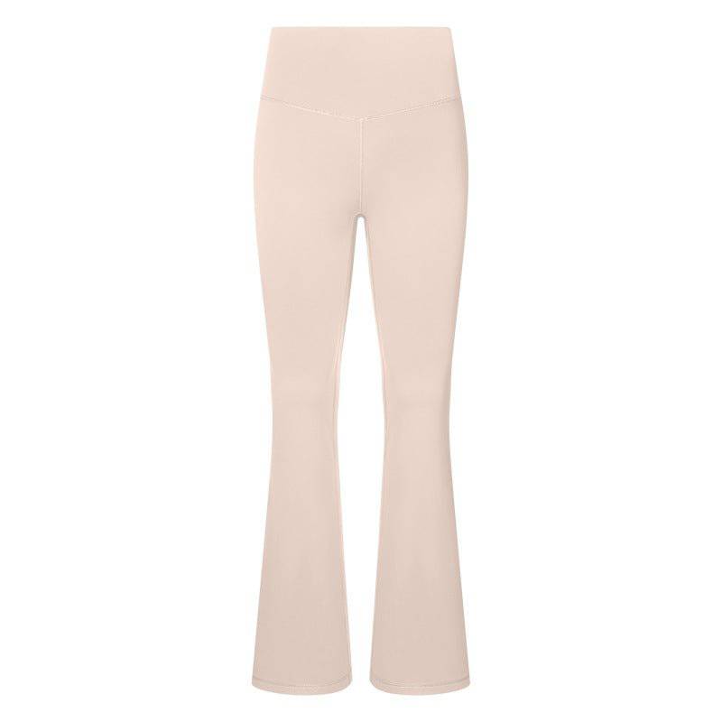 Cozy Up in High Waist Fleece-Lined Bell Bottom Yoga Pants    