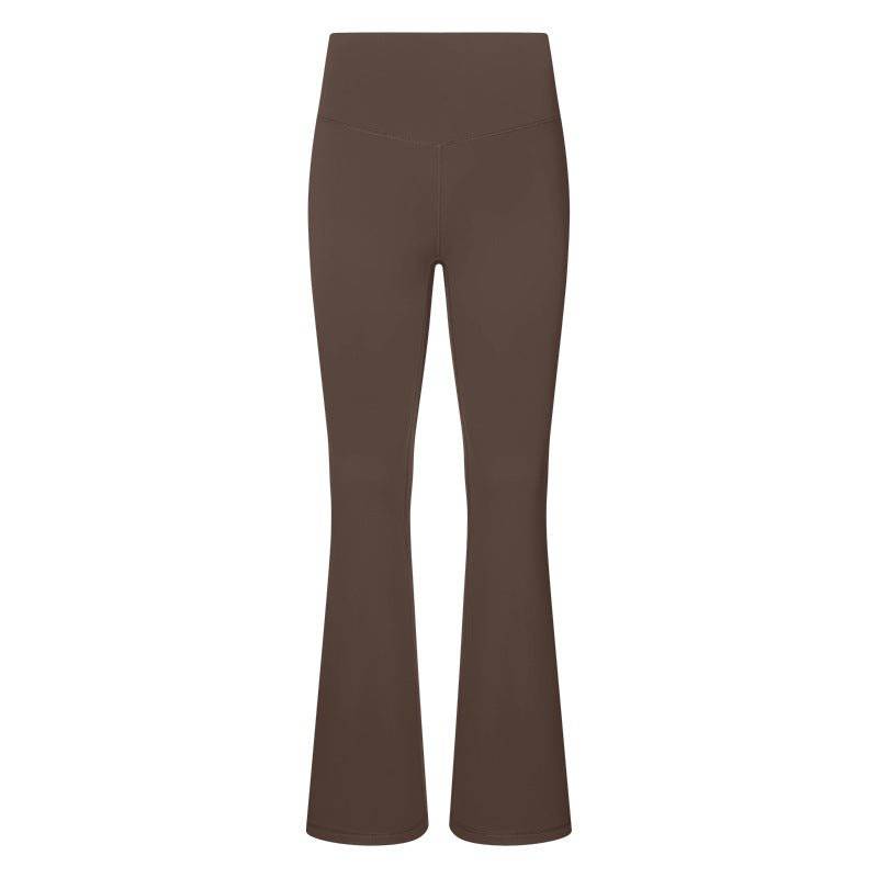 Cozy Up in High Waist Fleece-Lined Bell Bottom Yoga Pants    