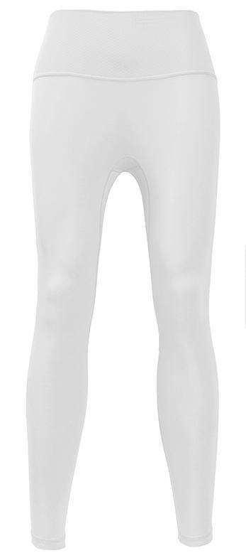 Curve-Enhancing High Waist Fitness Pants with Pockets  S Light Ivory 