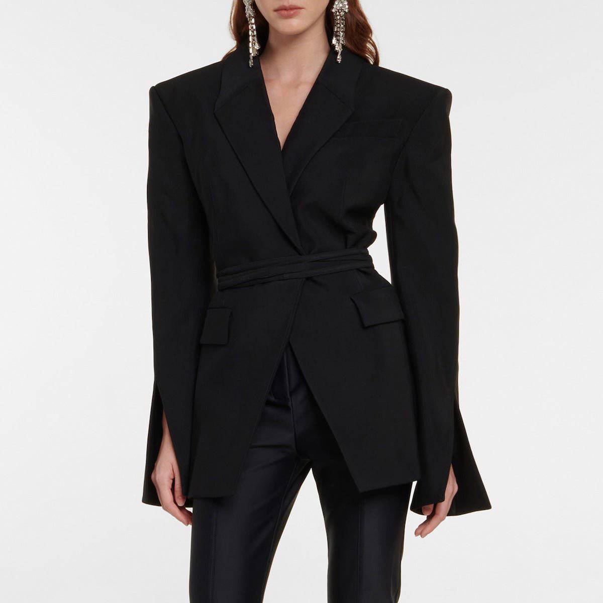 Elegant Backless Blazer for Women - Perfect for Early Spring    