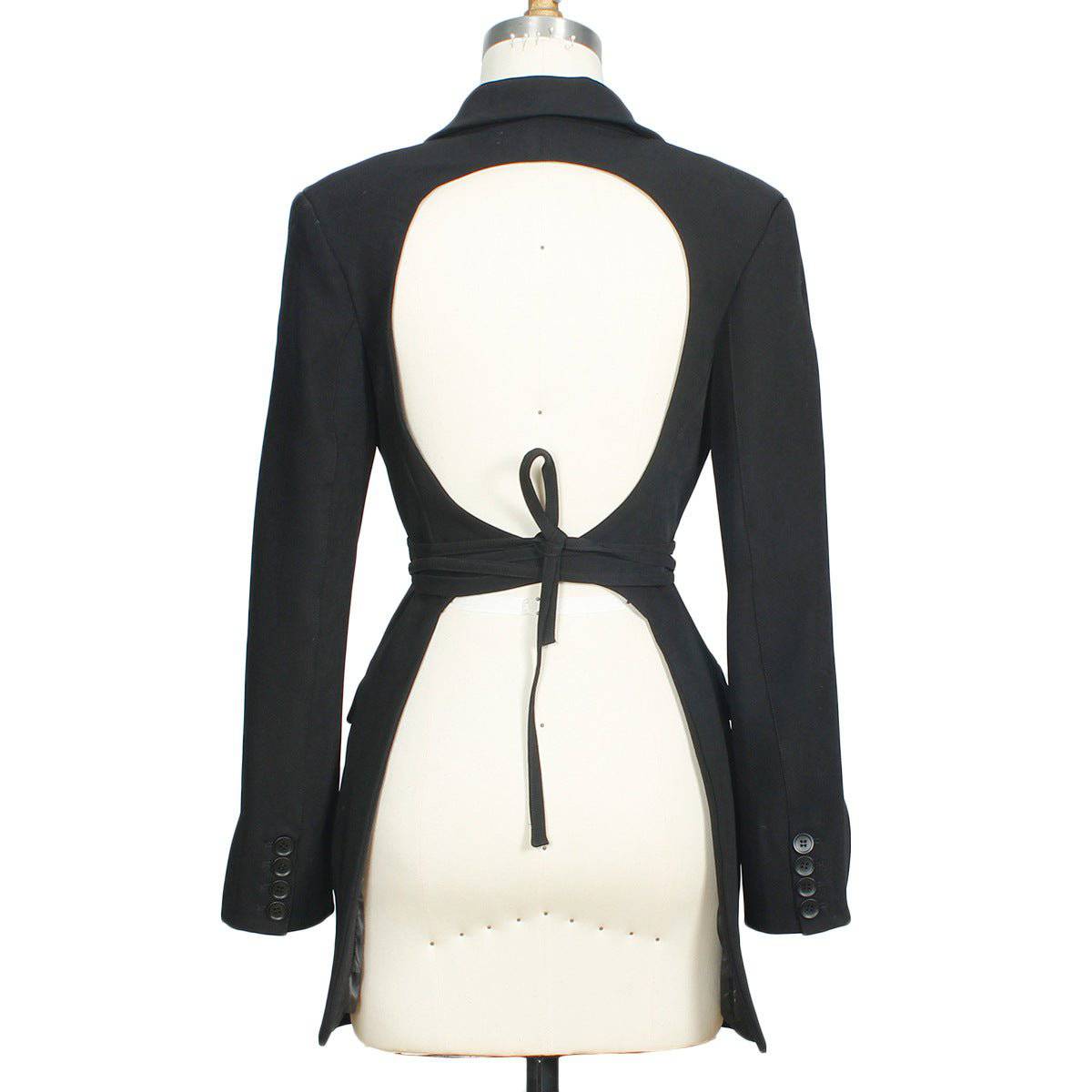 Elegant Backless Blazer for Women - Perfect for Early Spring    