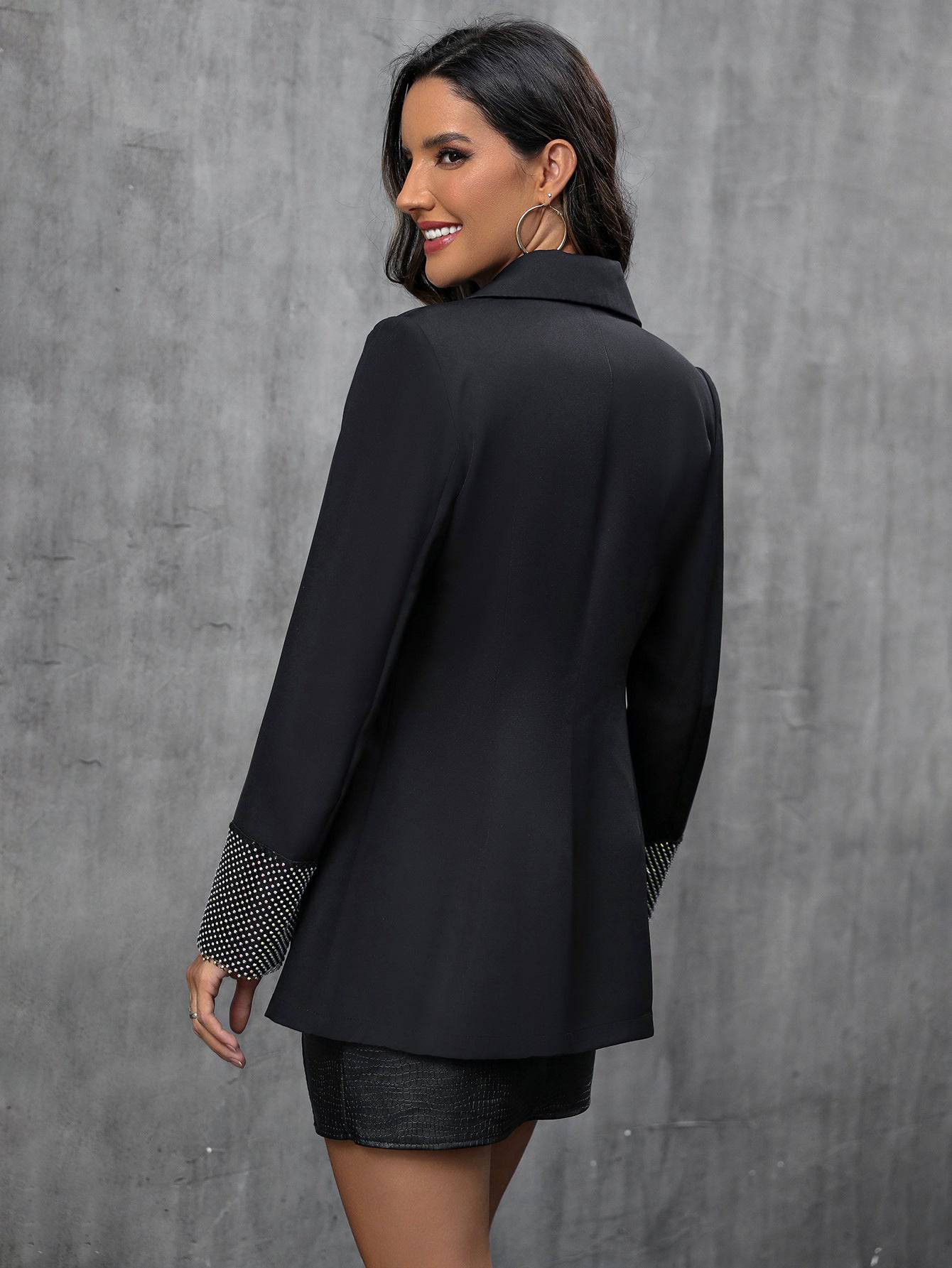 Elegant High-Grade Polyester Coat for Women - Perfect for Autumn and Winter    