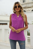 elegant Summer Chiffon Sleeveless Shirt for Women    